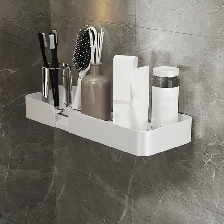 Lisslune | White Bathroom Set Modern 1/2/3 - Pieces Stainless Steel Bathroom Shelf