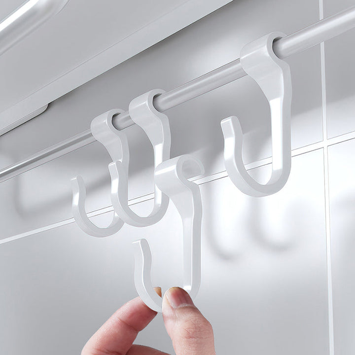 Lisslune | White Bathroom Set Modern 1/2/3 - Pieces Stainless Steel Bathroom Shelf