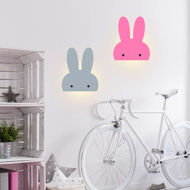 Skørter | Bunny Head LED Wall Lamp Animal Wood Wall Light Lighting for Playroom Children's Room