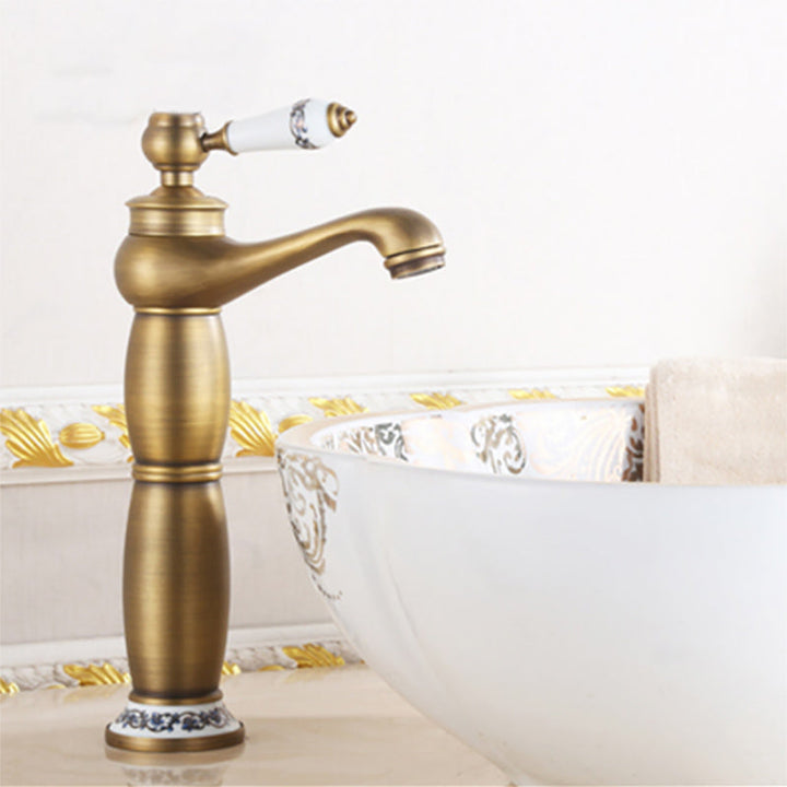 Lisslune | Country House Wide Water Tap Basin Faucet with Lever Handle