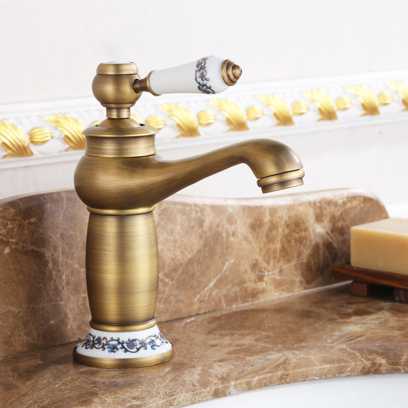 Lisslune | Country House Wide Water Tap Basin Faucet with Lever Handle
