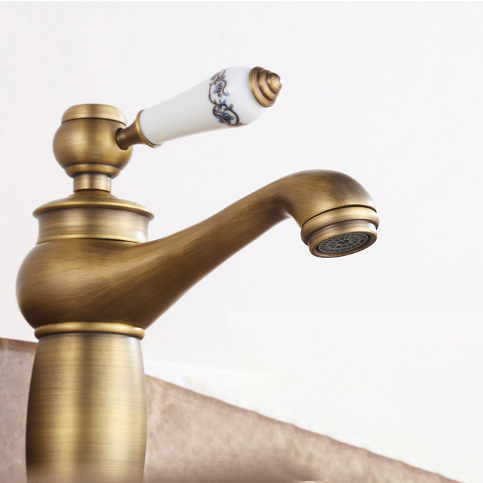 Lisslune | Country House Wide Water Tap Basin Faucet with Lever Handle