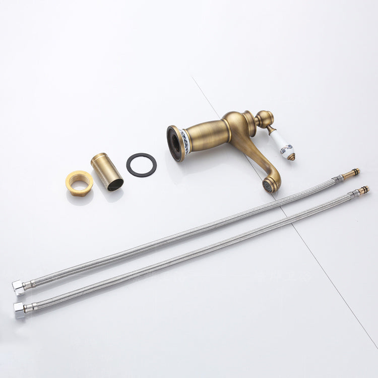 Lisslune | Country House Wide Water Tap Basin Faucet with Lever Handle