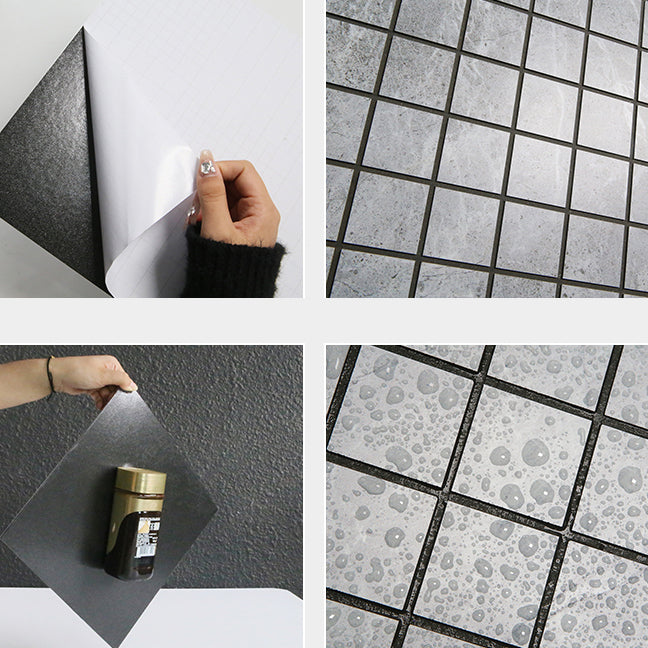 Lisslune | Mosaic Tile Peel and Stick Tile PVC 3D Kitchen Backsplash Peel and Stick Wall Tile