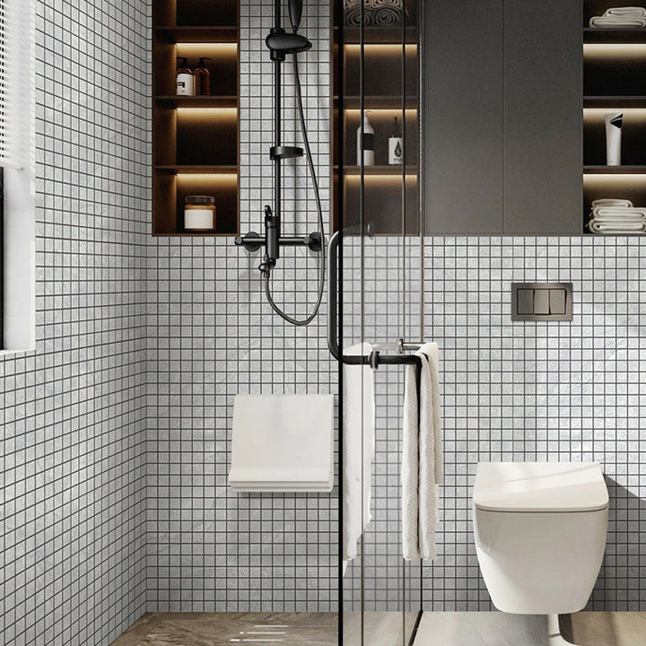 Lisslune | Mosaic Tile Peel and Stick Tile PVC 3D Kitchen Backsplash Peel and Stick Wall Tile