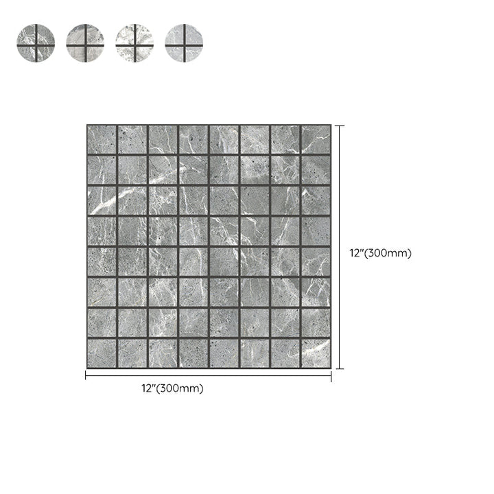 Lisslune | Mosaic Tile Peel and Stick Tile PVC 3D Kitchen Backsplash Peel and Stick Wall Tile