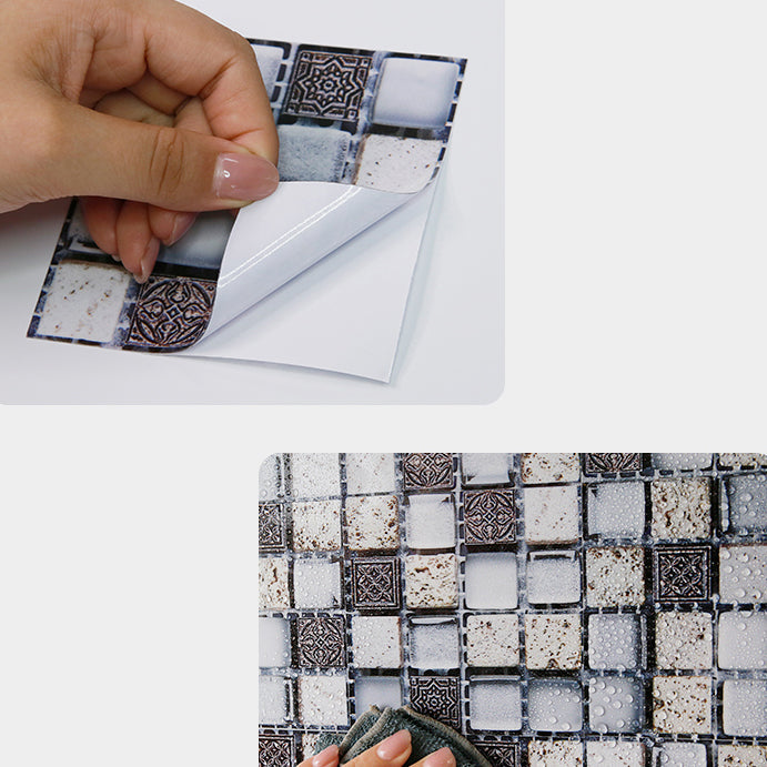 Lisslune | Mosaic tile for stripping and gluing tile mirror kitchen removable wall tile