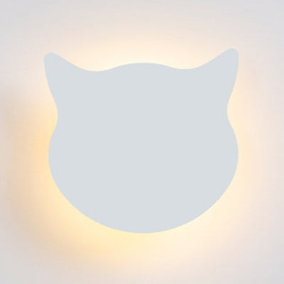 Skørter | Animal Cat Head Wall Lamp Wood LED Wall Lamp Light in Candy Colors for Children's Room