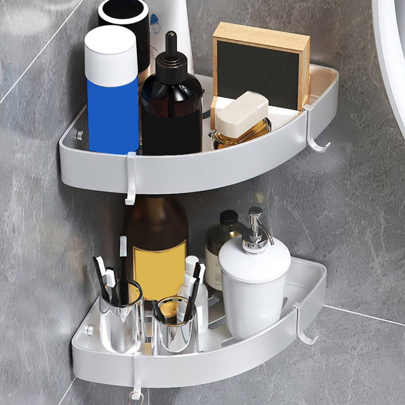 Lisslune | Black/Silver Bath Set Modern 1/2/3-Piece Anti-Rust Bath Rack