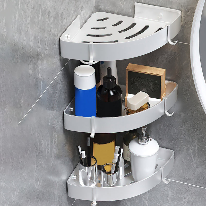 Lisslune | Black/Silver Bath Set Modern 1/2/3-Piece Anti-Rust Bath Rack