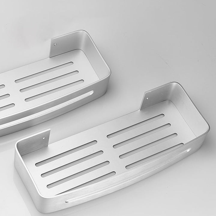 Lisslune | Black/Silver Bath Set Modern 1/2/3-Piece Anti-Rust Bath Rack