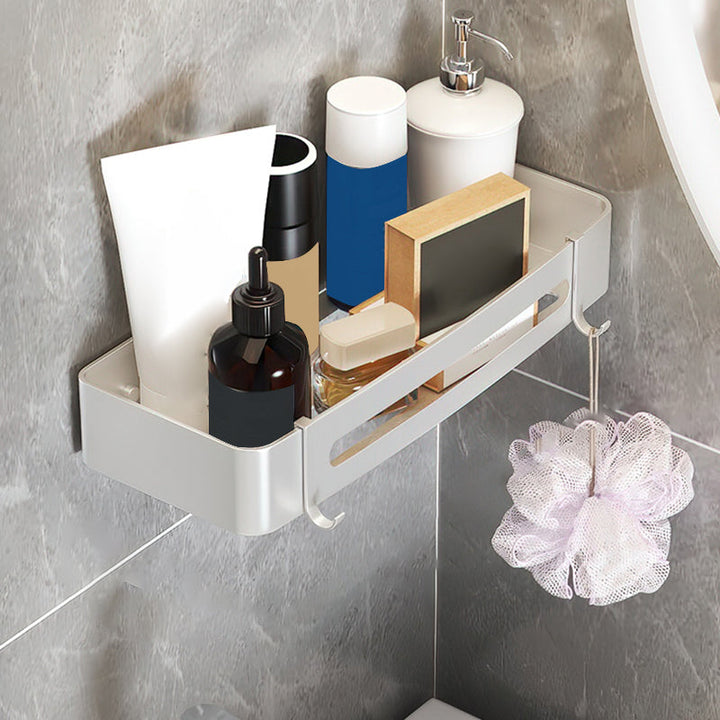 Lisslune | Black/Silver Bath Set Modern 1/2/3-Piece Anti-Rust Bath Rack