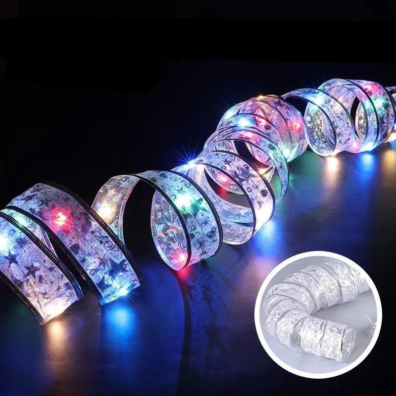 Lisslune | Magical Silk Ribbon Fairy Lights: Light Up Your Christmas Wonderland