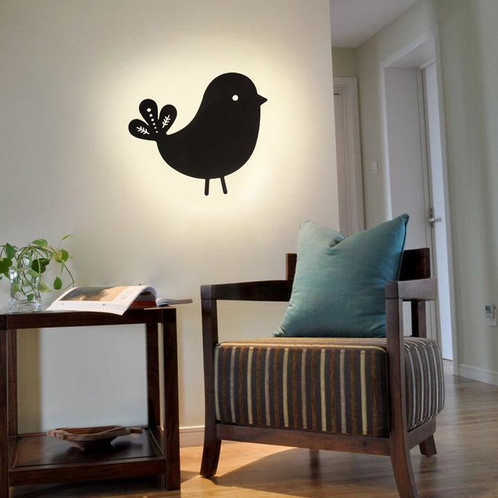 Skørter | Eye-friendly modern wall lamp animal wood LED wall light for children's room stairs