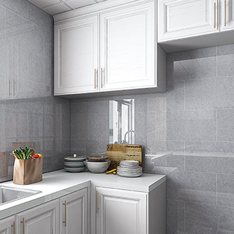 Lisslune | Modern Peel & Stick Field Tile PVC Rectangular Wallpaper for Kitchen Backsplash