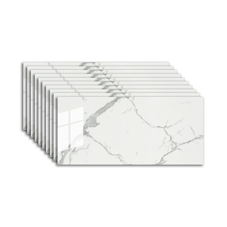 Lisslune | Modern Peel & Stick Field Tile PVC Rectangular Wallpaper for Kitchen Backsplash