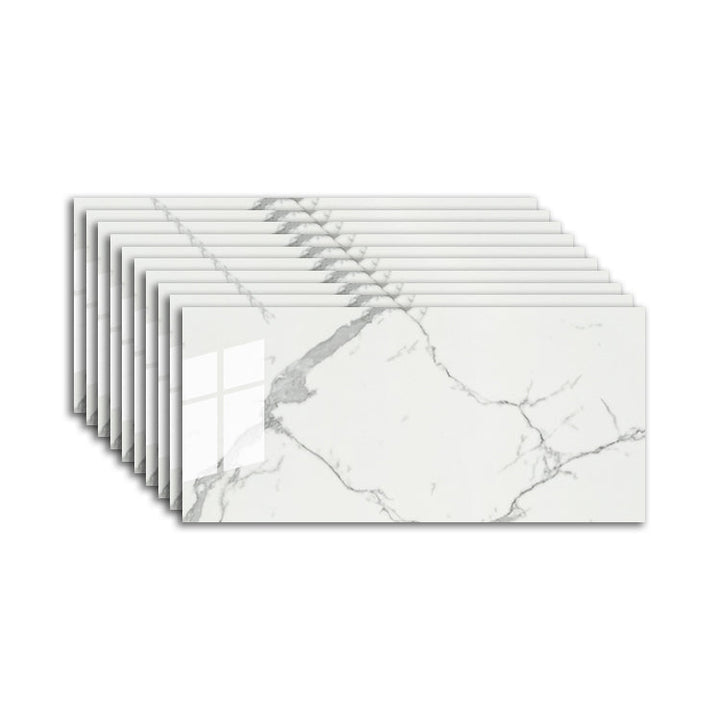 Lisslune | Modern Peel & Stick Field Tile PVC Rectangular Wallpaper for Kitchen Backsplash