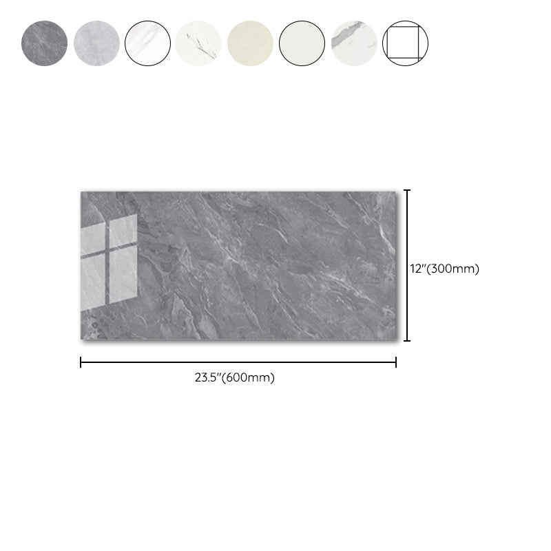 Lisslune | Modern Peel & Stick Field Tile PVC Rectangular Wallpaper for Kitchen Backsplash
