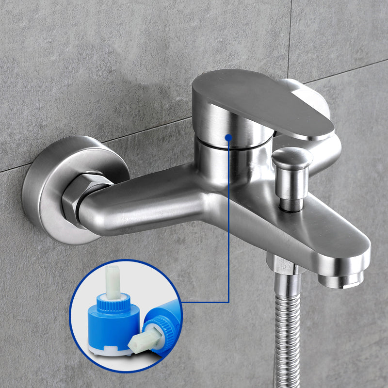 Lisslune | Contemporary Bathtub Filling Trim 304 Stainless Steel Wall Mounted Bathtub Faucet