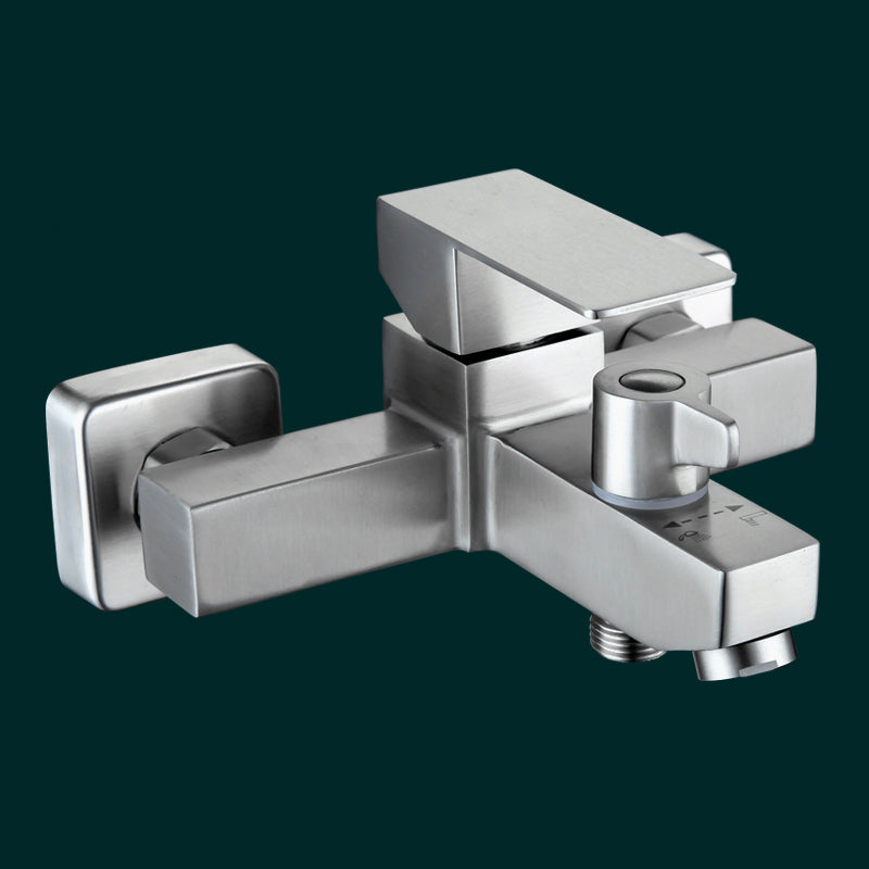 Lisslune | Modern Bathtub Faucet Mounting Kit 304 Stainless Steel Wall Mount Bathroom Faucet