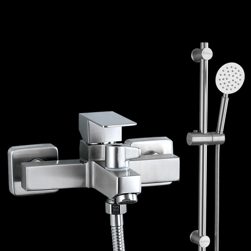 Lisslune | Modern Bathtub Faucet Mounting Kit 304 Stainless Steel Wall Mount Bathroom Faucet