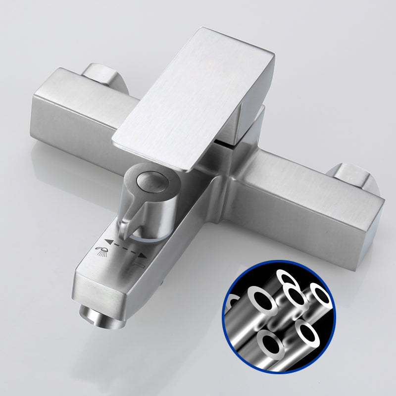 Lisslune | Modern Bathtub Faucet Mounting Kit 304 Stainless Steel Wall Mount Bathroom Faucet