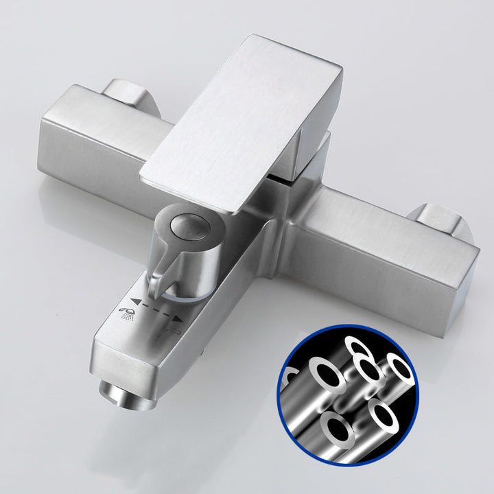 Lisslune | Modern Bathtub Faucet Mounting Kit 304 Stainless Steel Wall Mount Bathroom Faucet