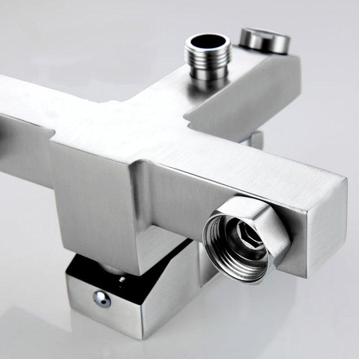 Lisslune | Modern Bathtub Faucet Mounting Kit 304 Stainless Steel Wall Mount Bathroom Faucet