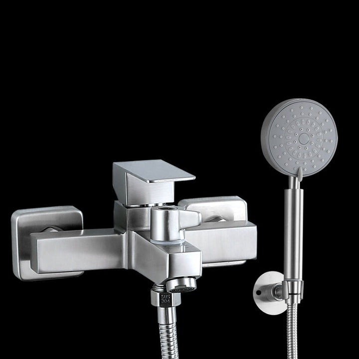 Lisslune | Modern Bathtub Faucet Mounting Kit 304 Stainless Steel Wall Mount Bathroom Faucet