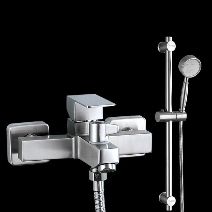 Lisslune | Modern Bathtub Faucet Mounting Kit 304 Stainless Steel Wall Mount Bathroom Faucet
