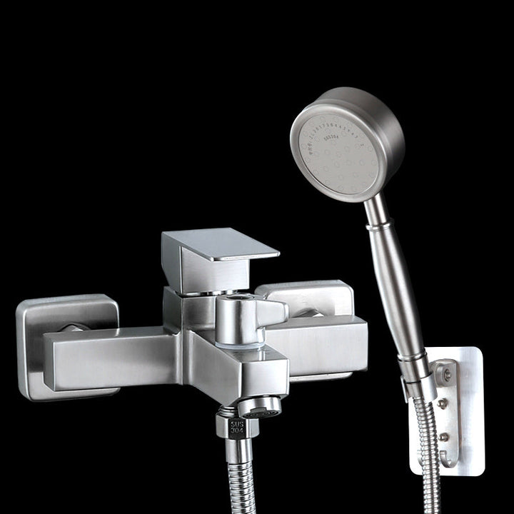 Lisslune | Modern Bathtub Faucet Mounting Kit 304 Stainless Steel Wall Mount Bathroom Faucet