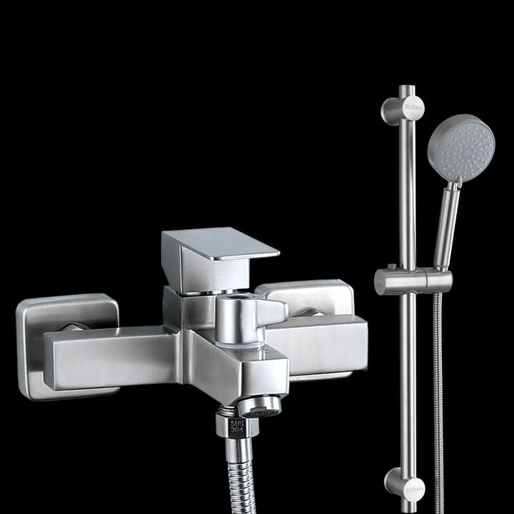 Lisslune | Modern Bathtub Faucet Mounting Kit 304 Stainless Steel Wall Mount Bathroom Faucet