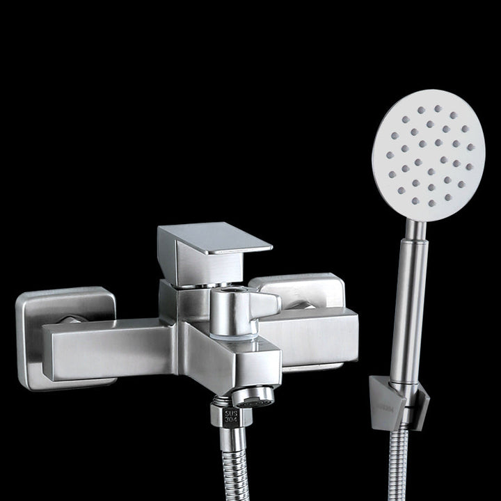 Lisslune | Modern Bathtub Faucet Mounting Kit 304 Stainless Steel Wall Mount Bathroom Faucet