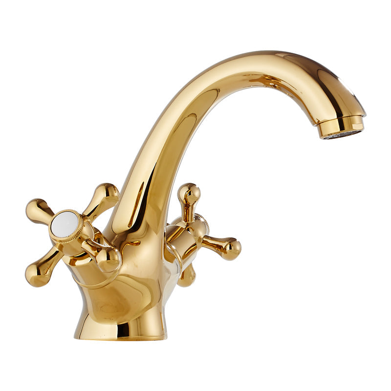 Lisslune | Vintage Wide Spread Bathroom Faucet Industrial Lever Sink Faucet