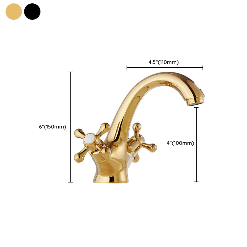Lisslune | Vintage Wide Spread Bathroom Faucet Industrial Lever Sink Faucet