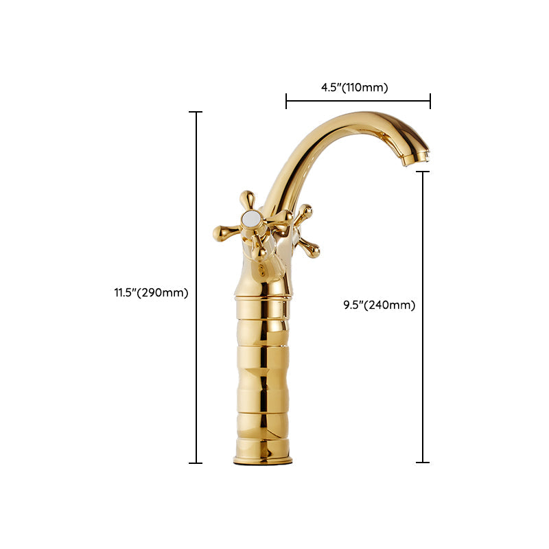 Lisslune | Vintage Wide Spread Bathroom Faucet Industrial Lever Sink Faucet