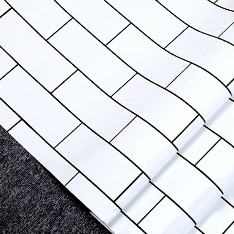 Lisslune | Modern Peel and Stick Backsplash Tiles PVC Wallpaper for Fireplace Surround