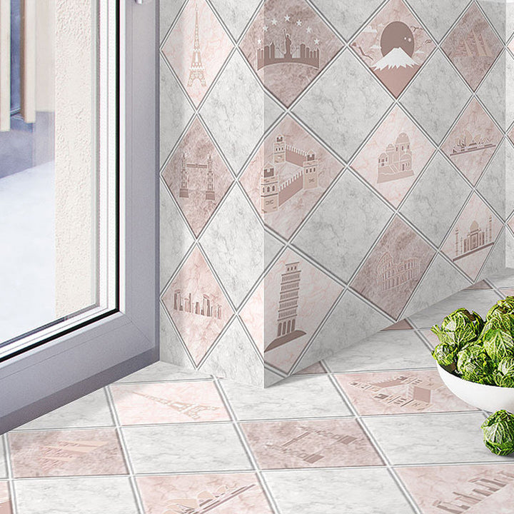 Lisslune | Modern splash protection wall tile PVC self-adhesive wallpaper for kitchen backsplash