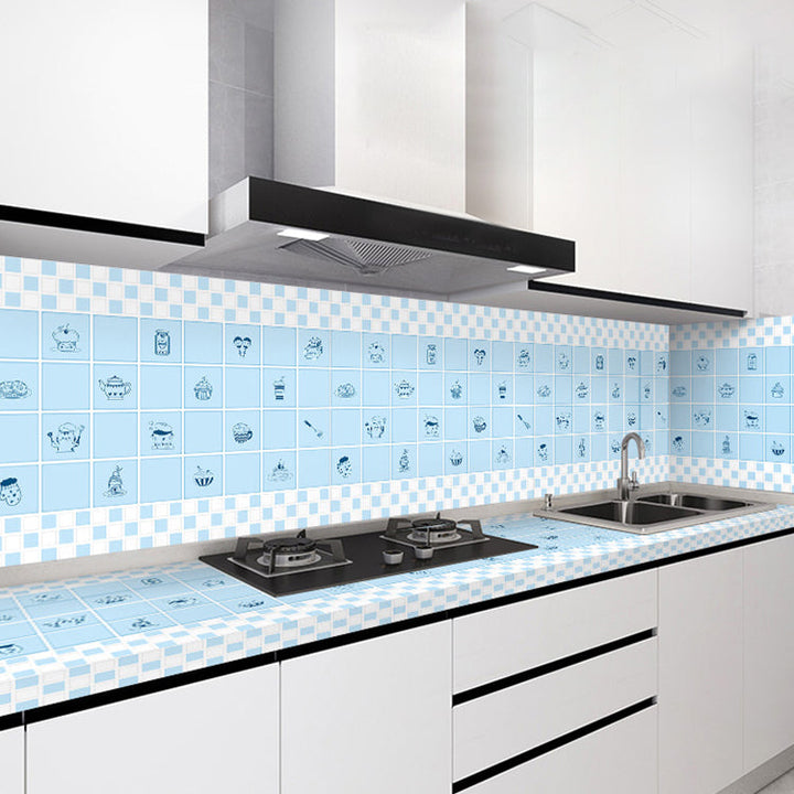 Lisslune | Modern splash protection wall tile PVC self-adhesive wallpaper for kitchen backsplash