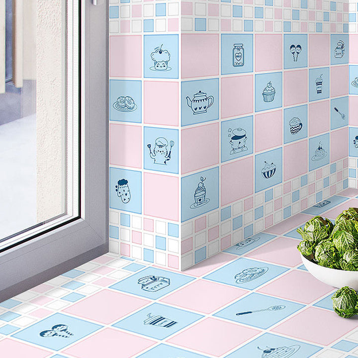 Lisslune | Modern splash protection wall tile PVC self-adhesive wallpaper for kitchen backsplash