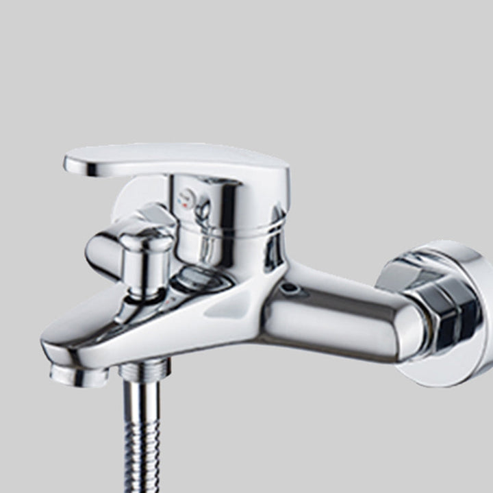Lisslune | Popular Wall-Mounted Bathtub Faucet Fixed Lever Handle Bathtub Filler Trim