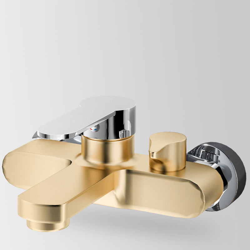 Lisslune | Popular Wall-Mounted Bathtub Faucet Fixed Lever Handle Bathtub Filler Trim