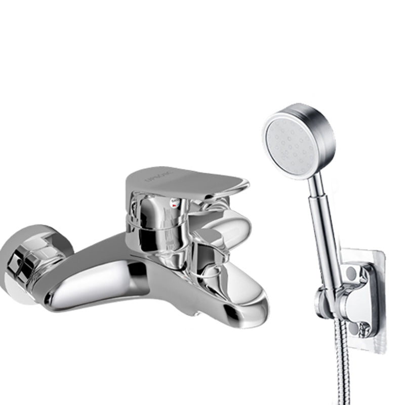 Lisslune | Popular Wall-Mounted Bathtub Faucet Fixed Lever Handle Bathtub Filler Trim