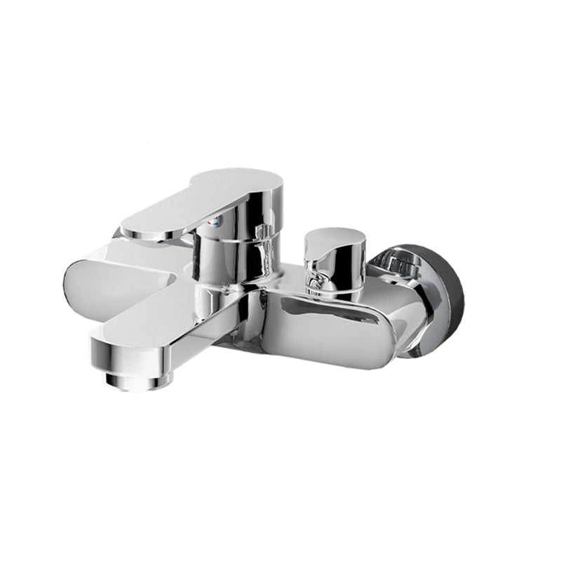 Lisslune | Popular Wall-Mounted Bathtub Faucet Fixed Lever Handle Bathtub Filler Trim