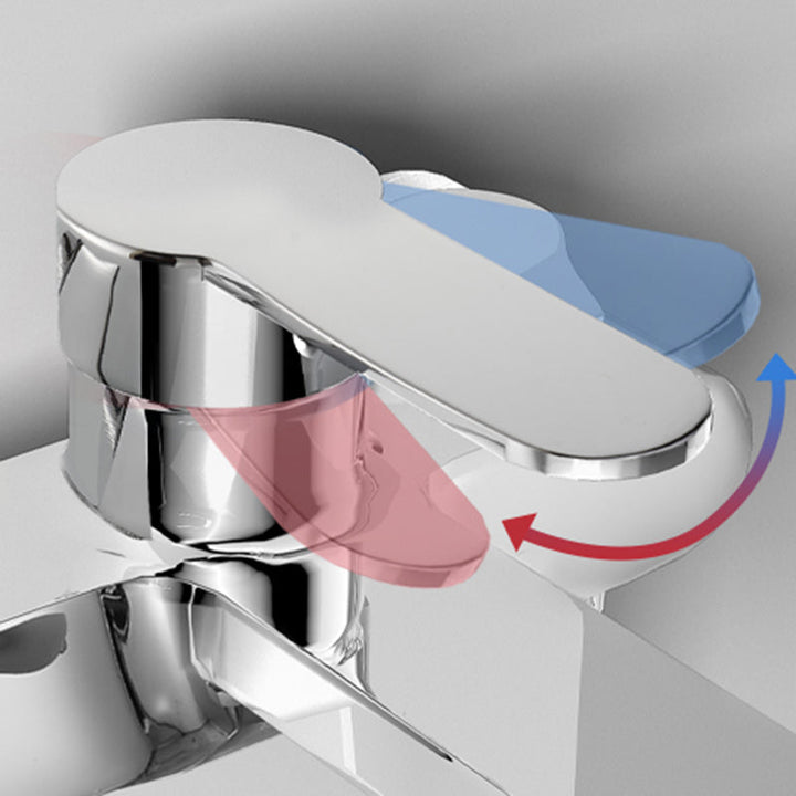 Lisslune | Popular Wall-Mounted Bathtub Faucet Fixed Lever Handle Bathtub Filler Trim