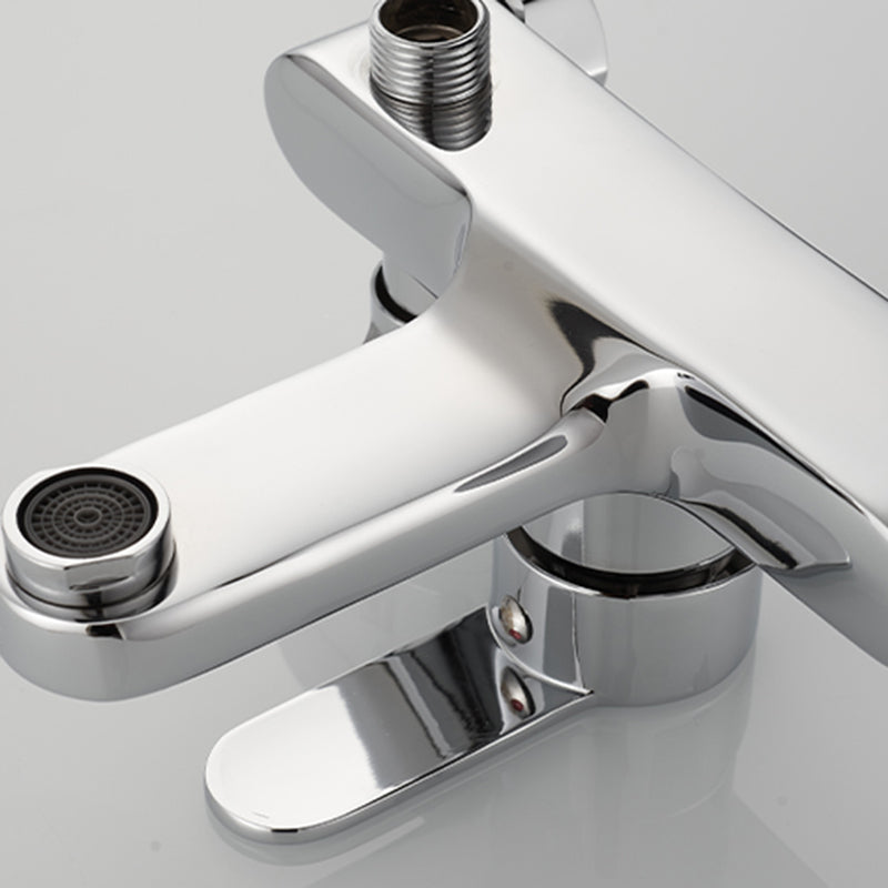 Lisslune | Popular Wall-Mounted Bathtub Faucet Fixed Lever Handle Bathtub Filler Trim