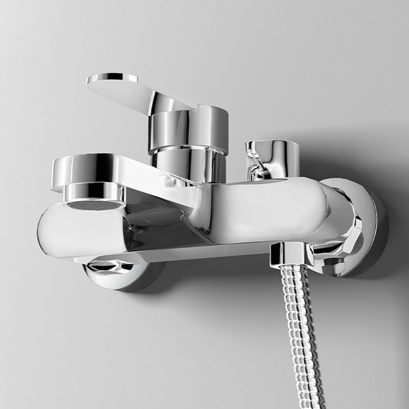 Lisslune | Popular Wall-Mounted Bathtub Faucet Fixed Lever Handle Bathtub Filler Trim