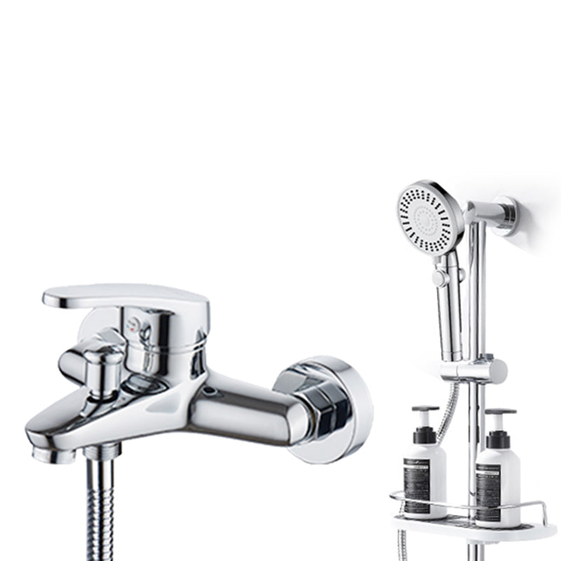 Lisslune | Popular Wall-Mounted Bathtub Faucet Fixed Lever Handle Bathtub Filler Trim