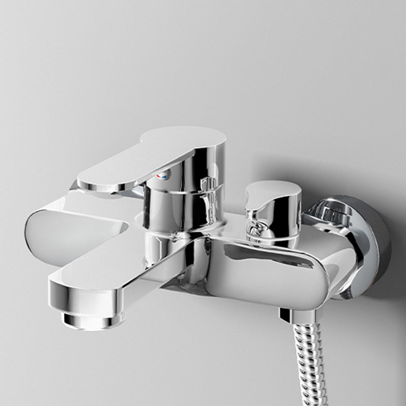 Lisslune | Popular Wall-Mounted Bathtub Faucet Fixed Lever Handle Bathtub Filler Trim