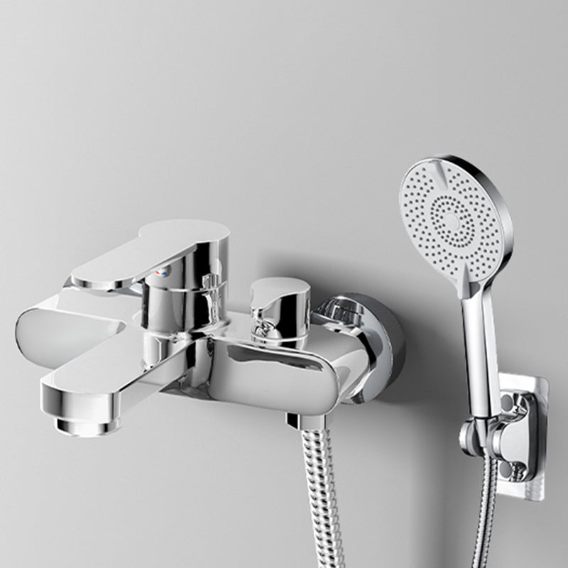 Lisslune | Popular Wall-Mounted Bathtub Faucet Fixed Lever Handle Bathtub Filler Trim